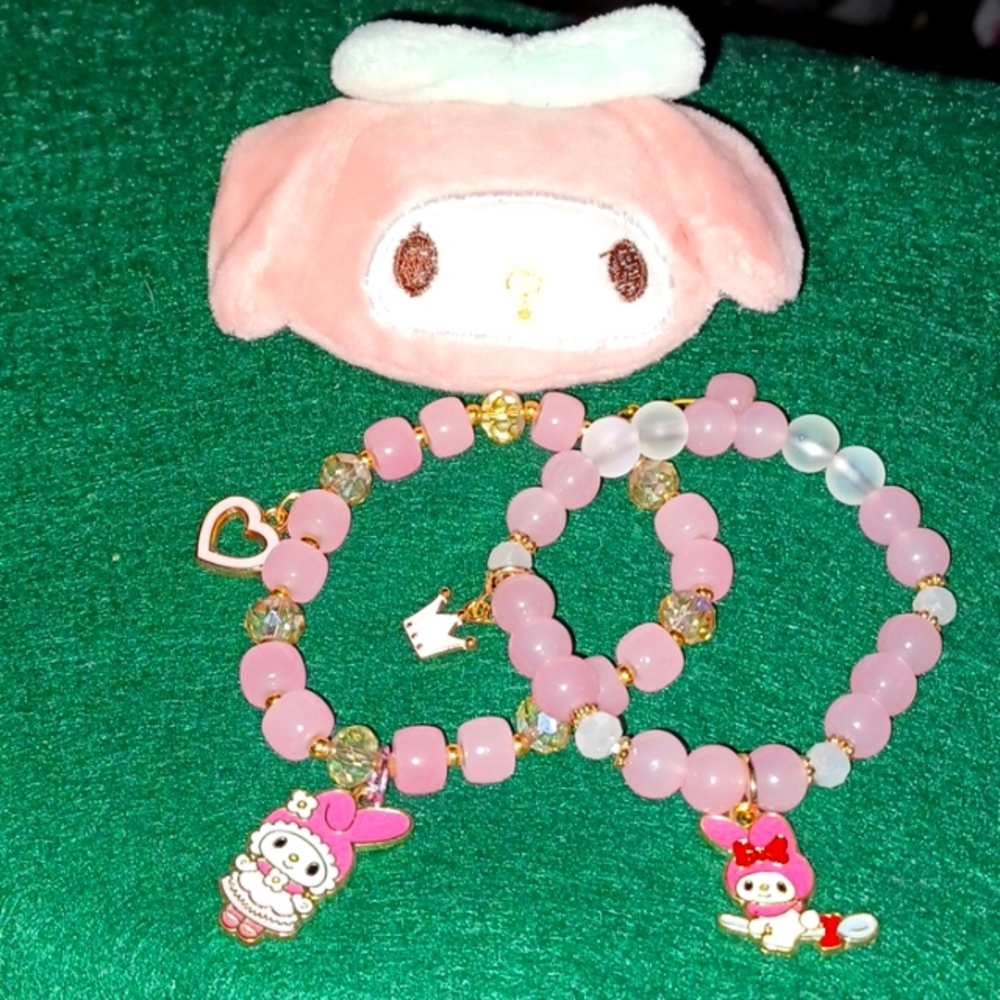 HELLO KITTY'S My Melody Bracelets and Brooch